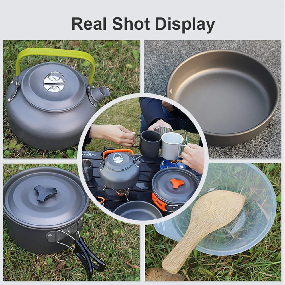 Lightweight Travel And Camping Cooking Tableware Set