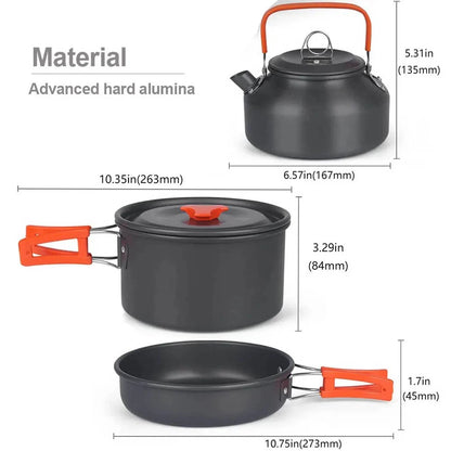 Lightweight Travel And Camping Cooking Tableware Set