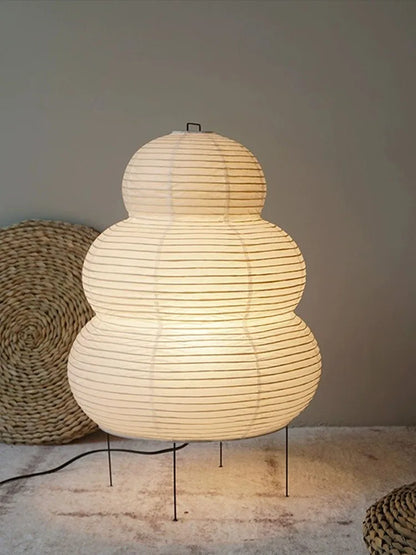 Japanese LED Rice Paper Floor or Desk Lamp