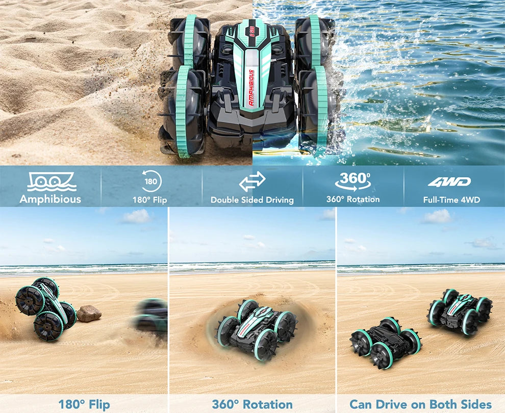 Land And Sea Remote Control Stunt Car