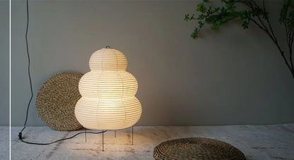 Japanese LED Rice Paper Floor or Desk Lamp