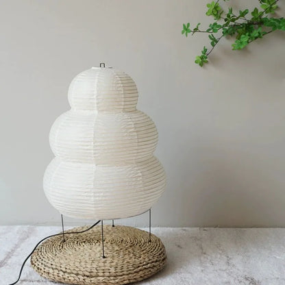 Japanese LED Rice Paper Floor or Desk Lamp