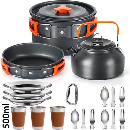 Lightweight Travel And Camping Cooking Tableware Set