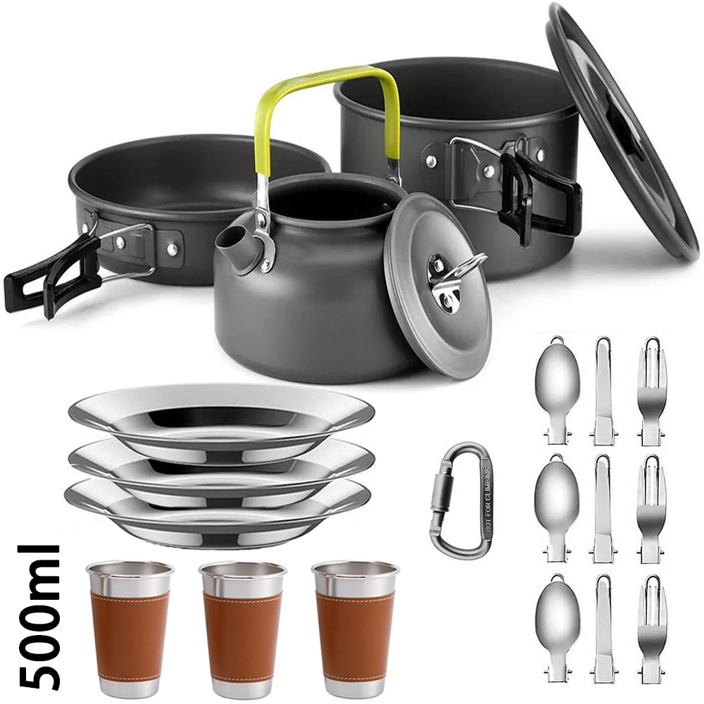 Lightweight Travel And Camping Cooking Tableware Set